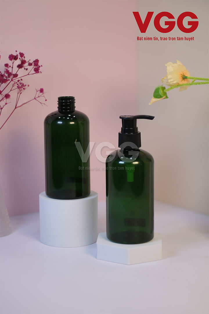 Chai PET 300ml đựng các loại mỹ phẩm dầu gội